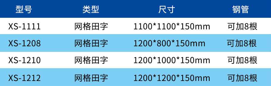 網(wǎng)格田字加厚塑料托盤參數(shù)