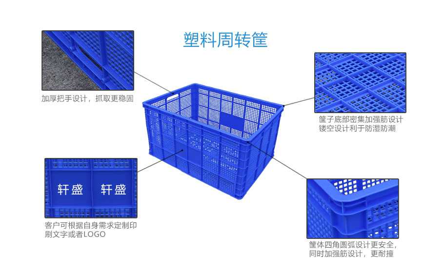 塑料周轉(zhuǎn)筐細(xì)節(jié)圖參數(shù)