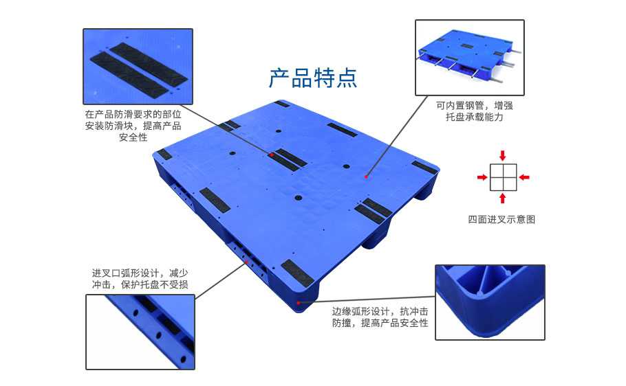 1210平板川字塑料托盤產(chǎn)品細(xì)節(jié)
