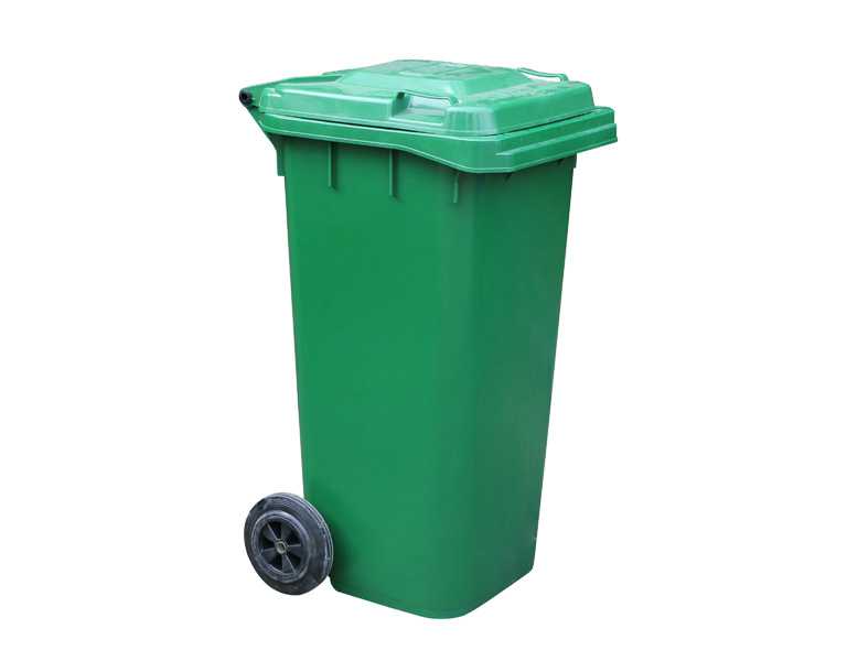 120L塑料加厚垃圾桶側(cè)面圖